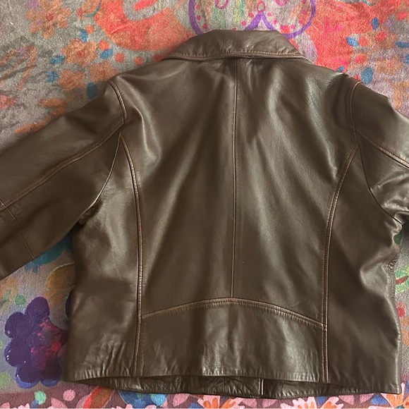 Lucky Brand leather moto jackef - Picture 2 of 5